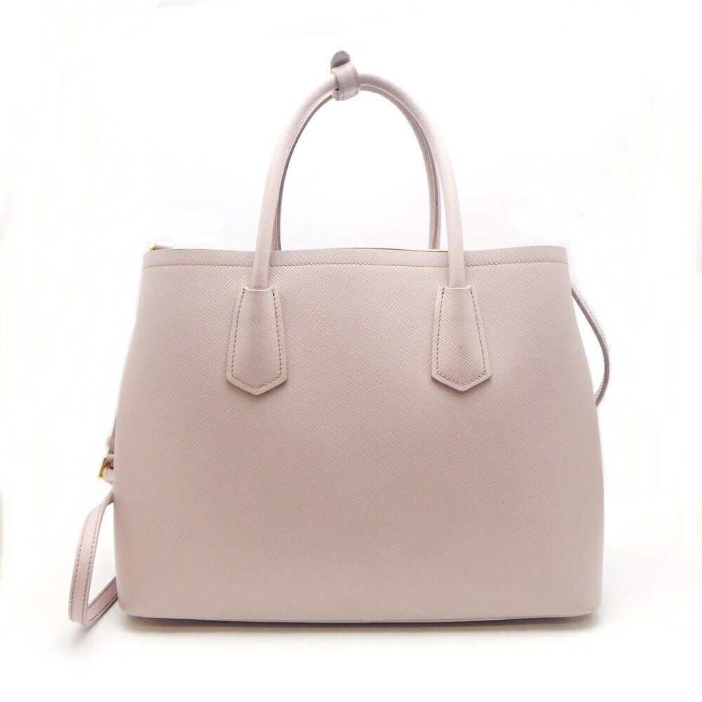 Prada Shoulder Leather Red Triangular Saffiano Cu… - image 1